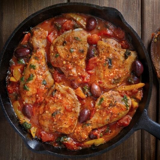 Weeknight meals slow cooker chicken cacciatore